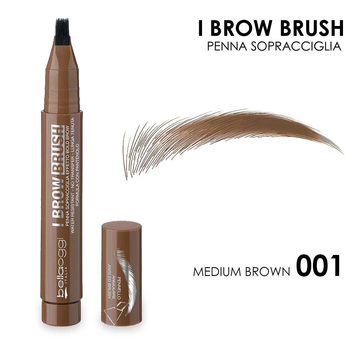 Bella oggi i brow brush medium brown