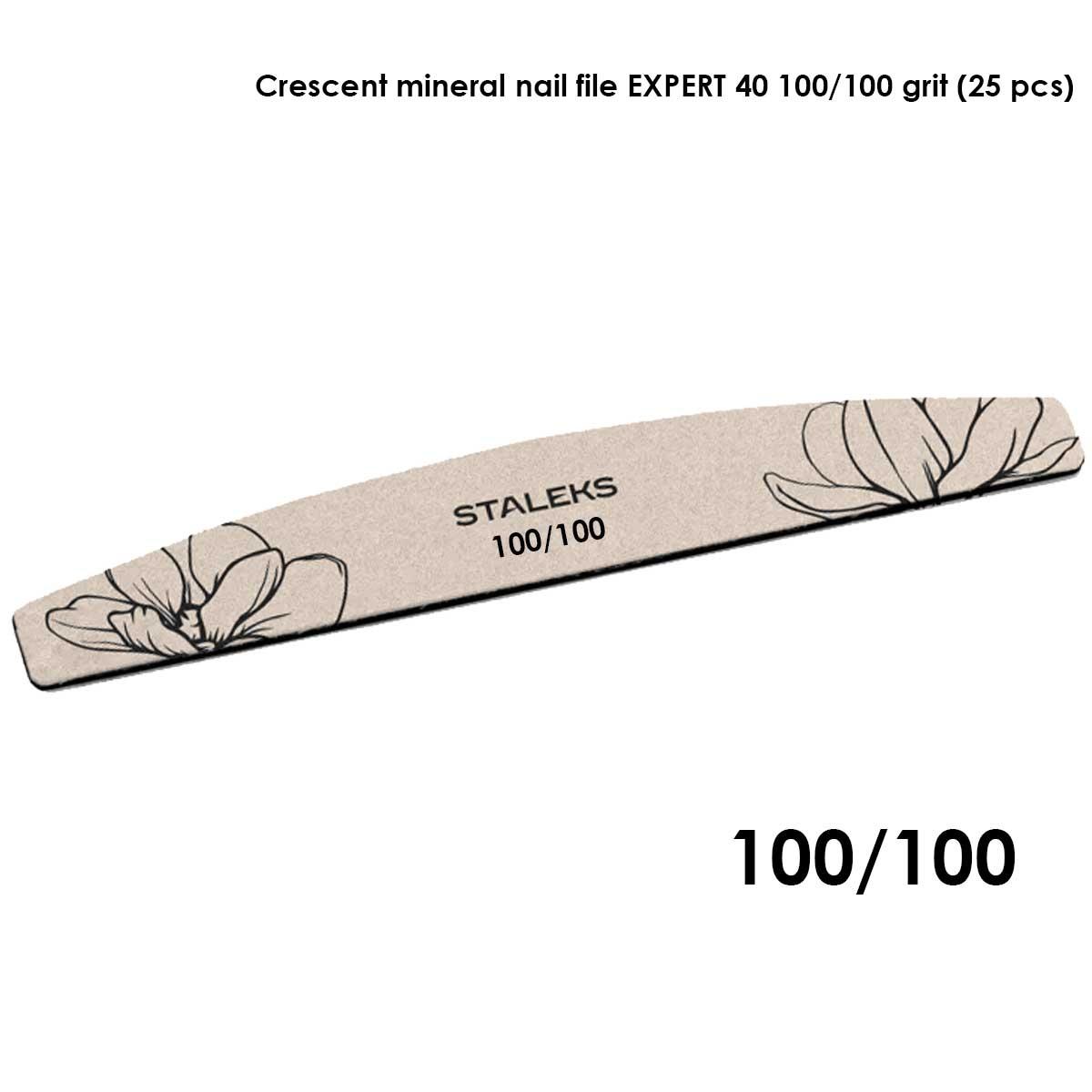 Staleks lima minerale a forma di mezzaluna expert 40 grana 100/100 (25 pz)