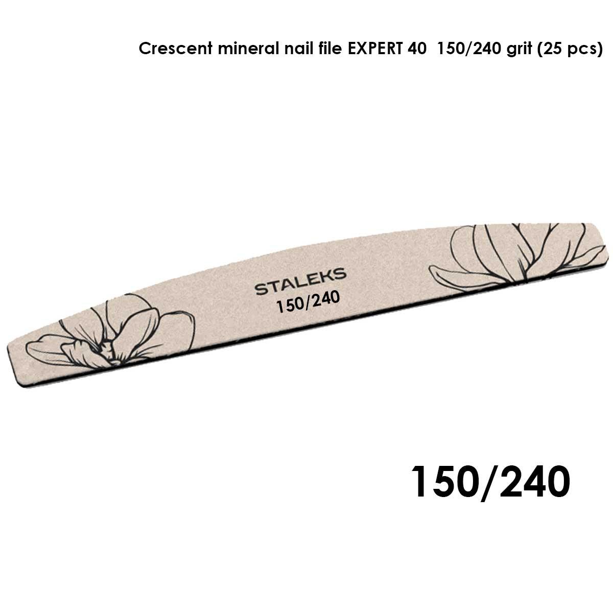 Staleks lima minerale a forma di mezzaluna expert 40 grana 150/240 (25 pz)