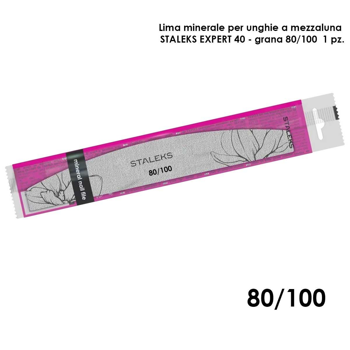 Staleks lima minerale a forma di mezzaluna expert 40 grana 80/100