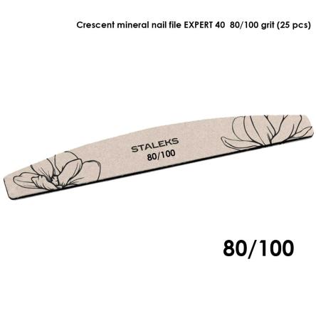 Staleks lima minerale a forma di mezzaluna expert 40 grana 80/100 (25 pz)