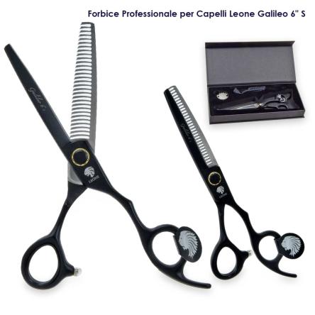 LEONE FORBICE DA SFOLTIRE GALILEO 6" 30 DENTI NERA ERGONOMICA
