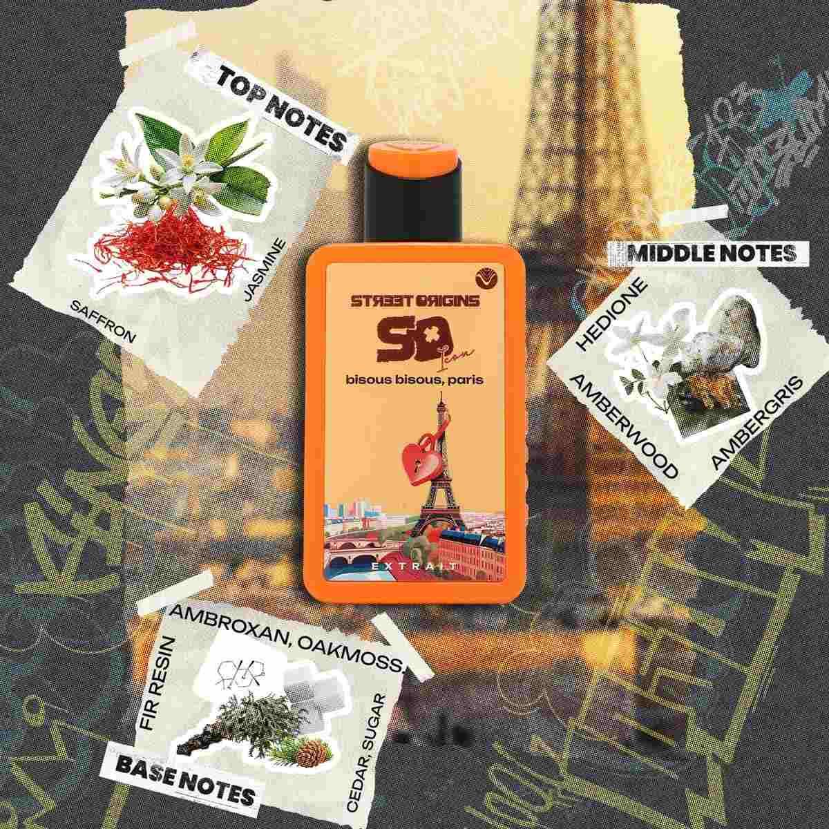 Street origins extrait 75 ml bisous bisous paris