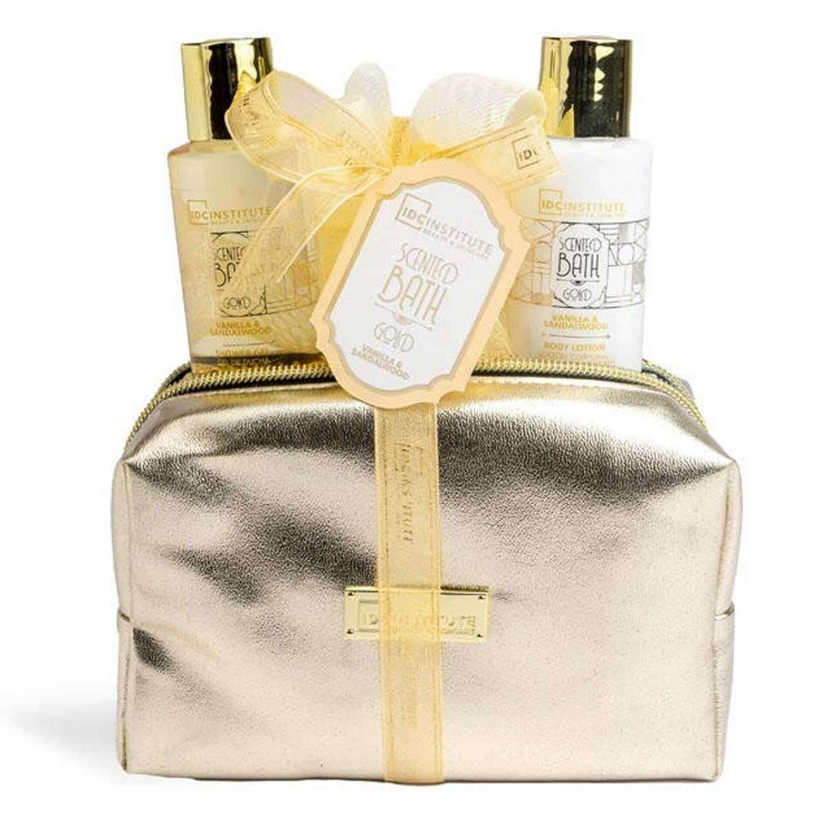 Idc institute scented bath gold bag set 4pcs