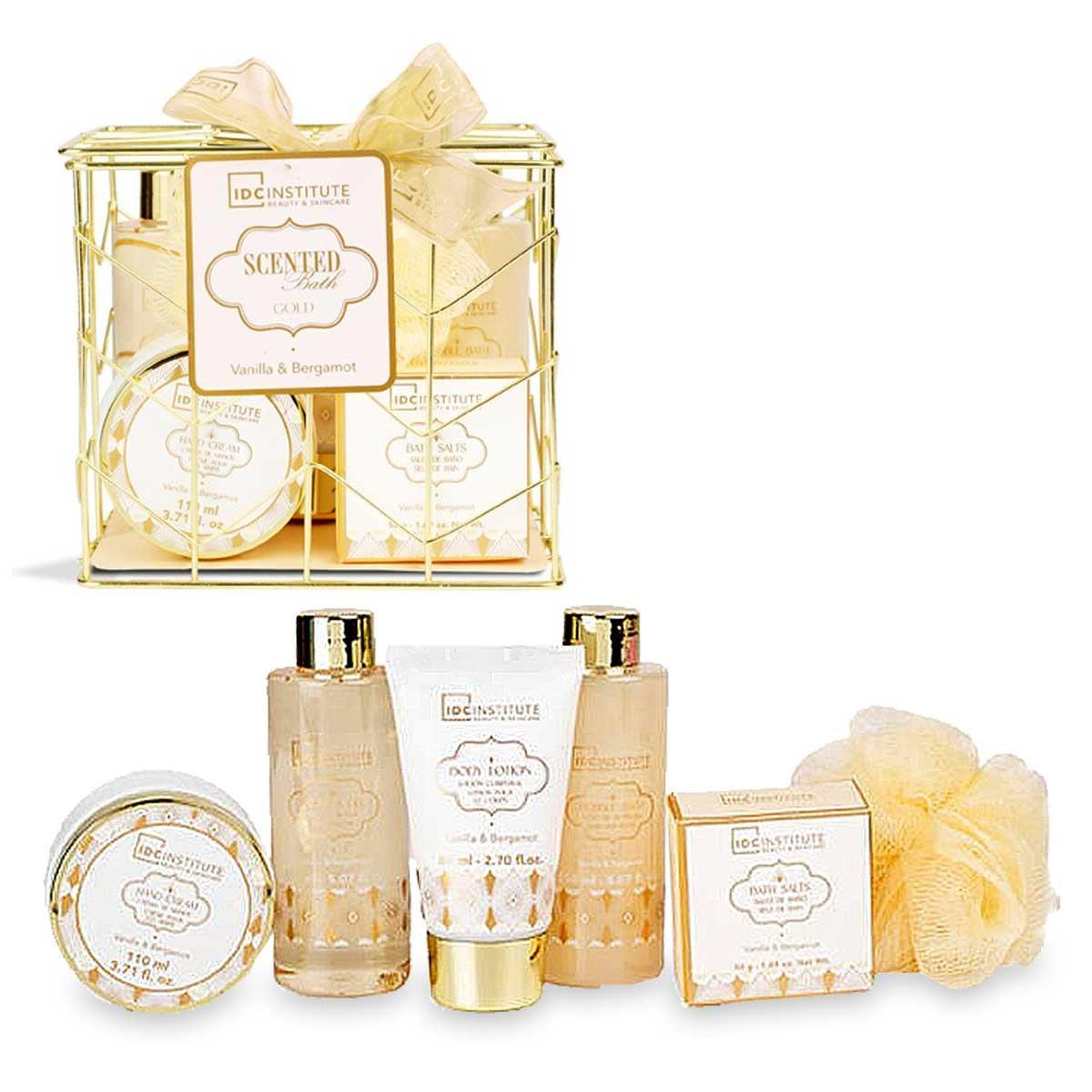 Idc institute scented bath gold perfect gift set