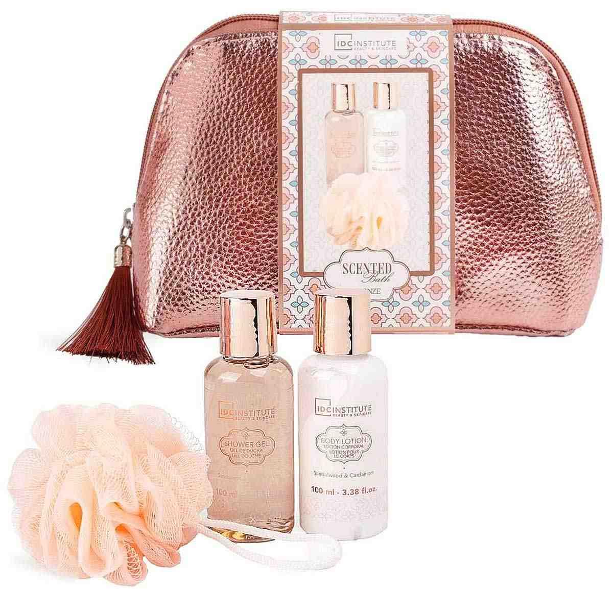 Idc institute scented bath bronze bag set 4pcs