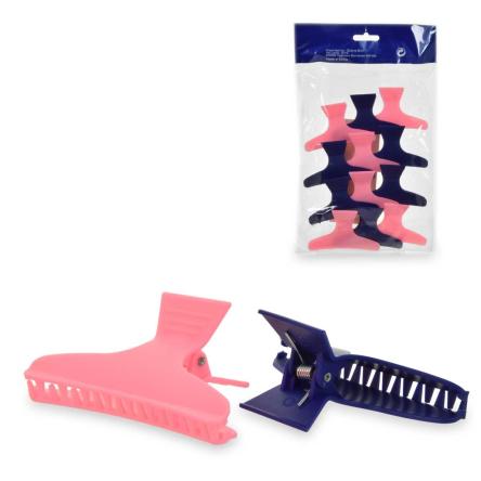 Giubra pinza plastica colori assortiti blister da 12 pz