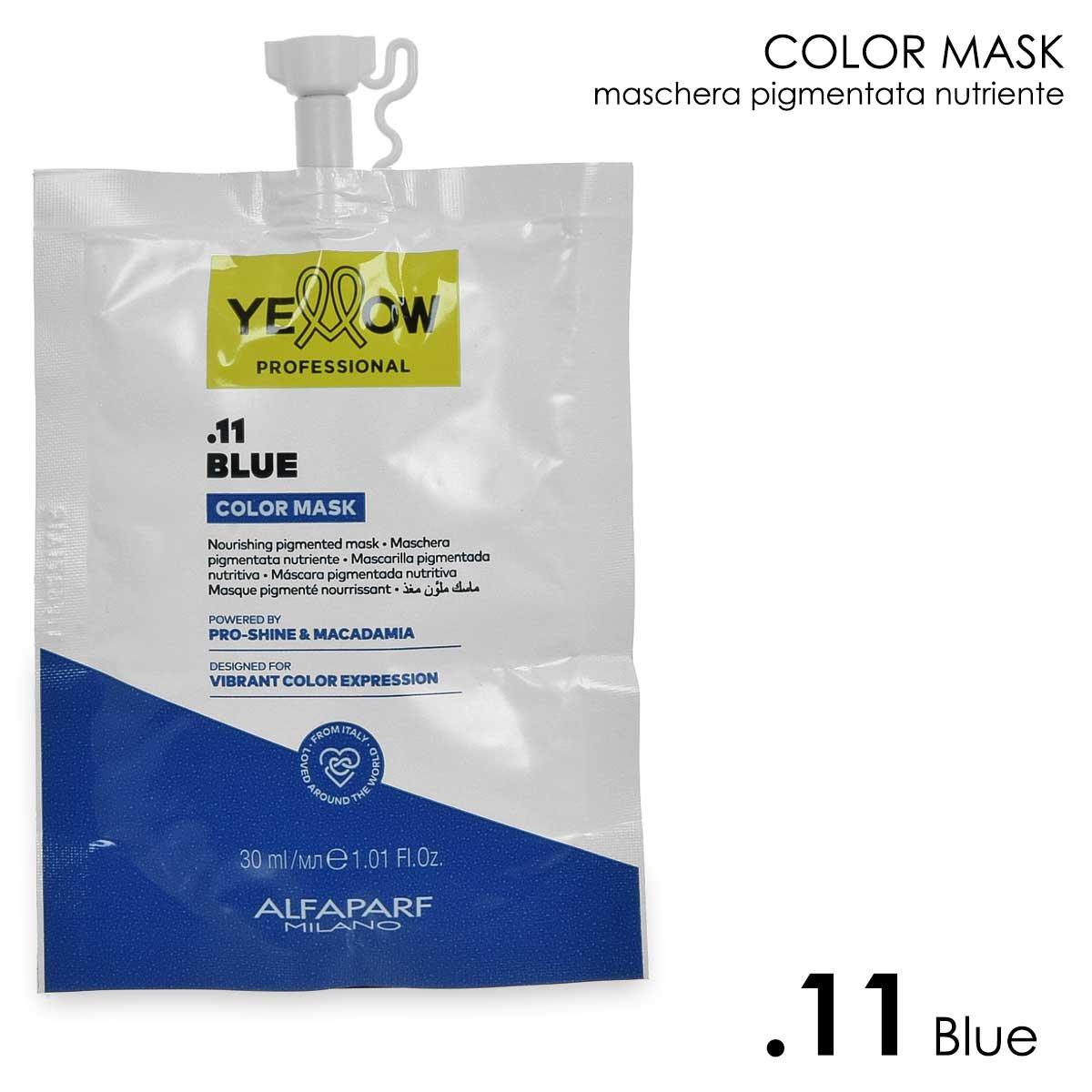 Alfaparf yellow color care pigment mask  .11 blue 30 ml