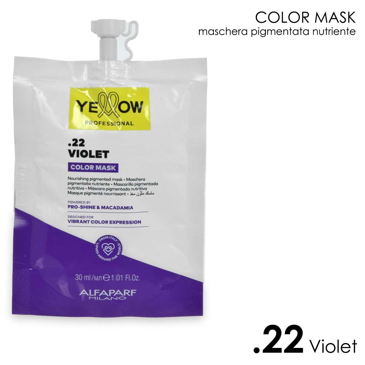 Alfaparf yellow color care pigment mask  .22 violet 30 ml