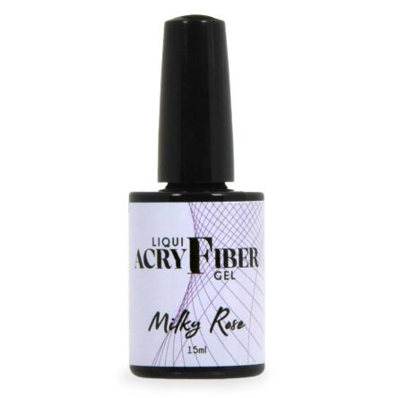 Uv liqui-acryfiber milky rose 15 ml