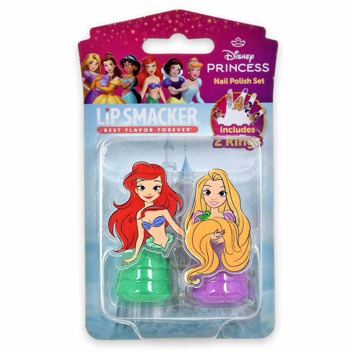 Princess nail polish duo set - rapunzel & little mermaid
