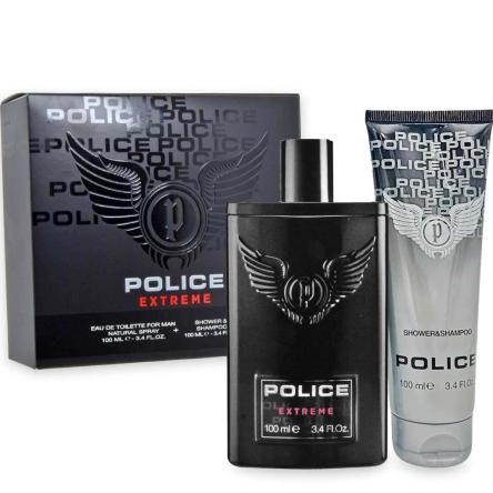 Police extreme man gift set edtv 100 ml + shower&shampoo 100 ml