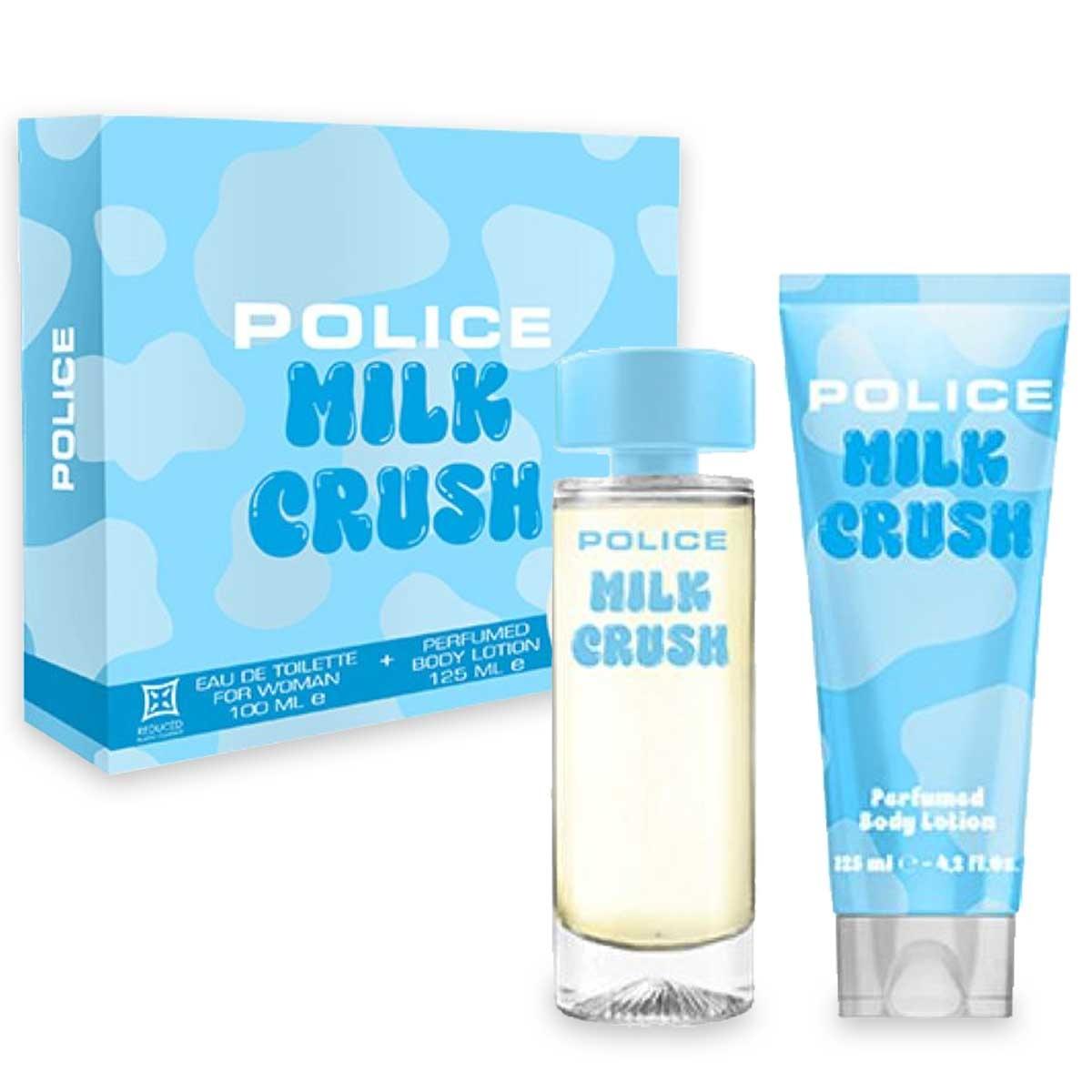 Police milk crush for woman gift set edtv 100 ml + body lotion 125 ml