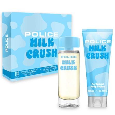 Police milk crush for woman gift set edtv 100 ml + body lotion 125 ml