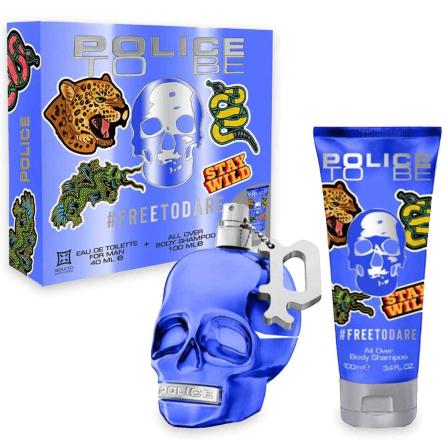 Police to be #freetodare for man gift set edtv 40ml + body shampoo 100 ml