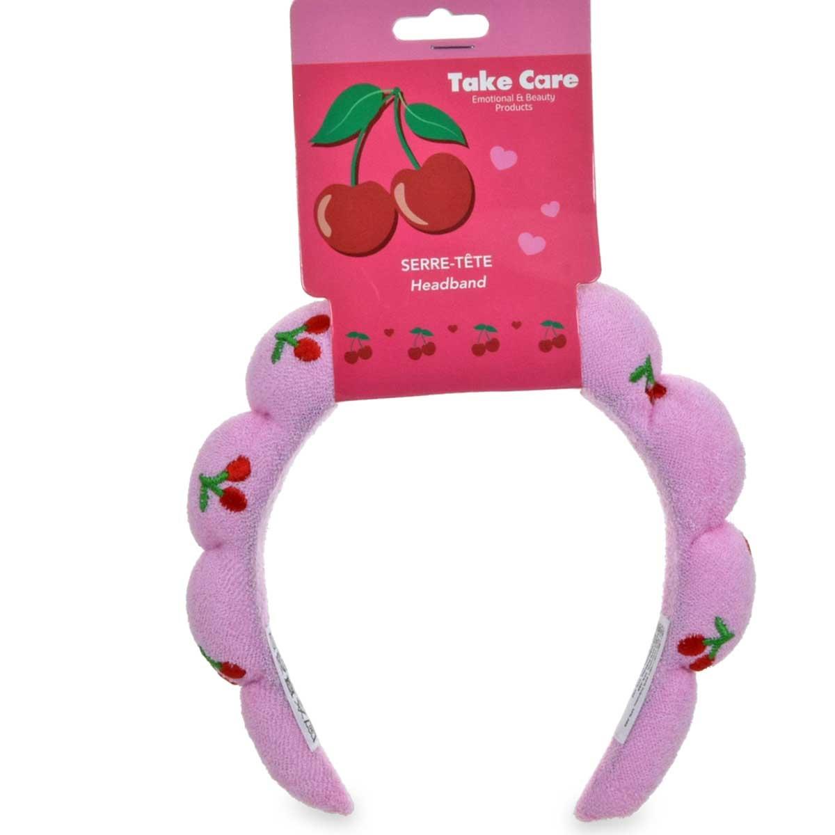 Words cherry skincare headband