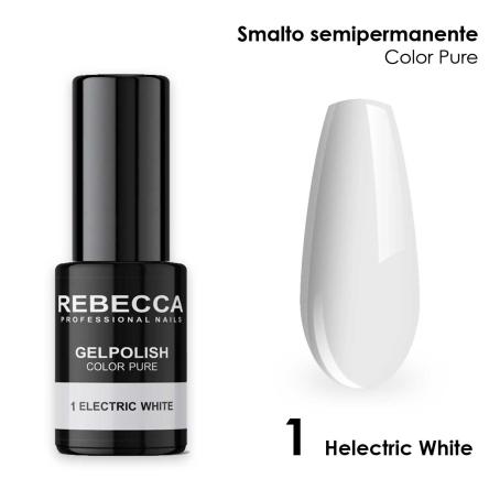 Rebecca gel polish soak off color pure 5 ml  smalto semipermanente n.1