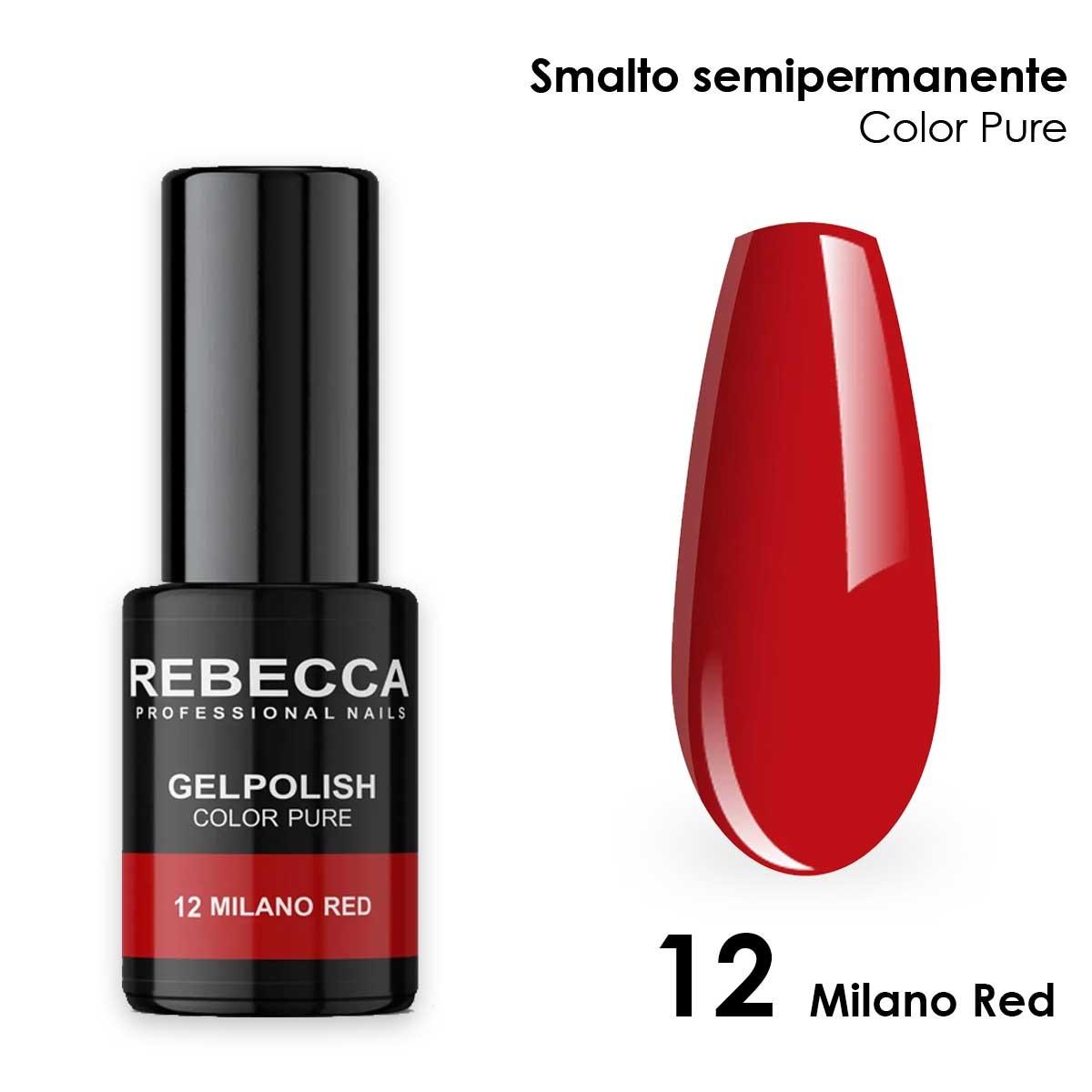 Rebecca gel polish soak off color pure 5 ml  smalto semipermanente n.12