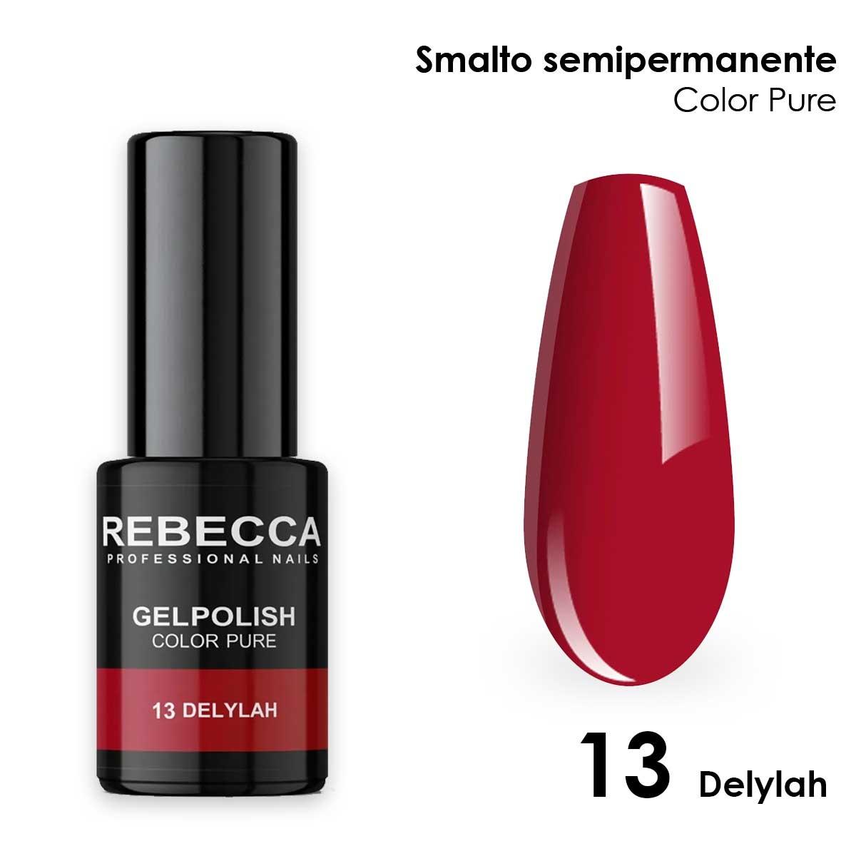 Rebecca gel polish soak off color pure 5 ml  smalto semipermanente n.13