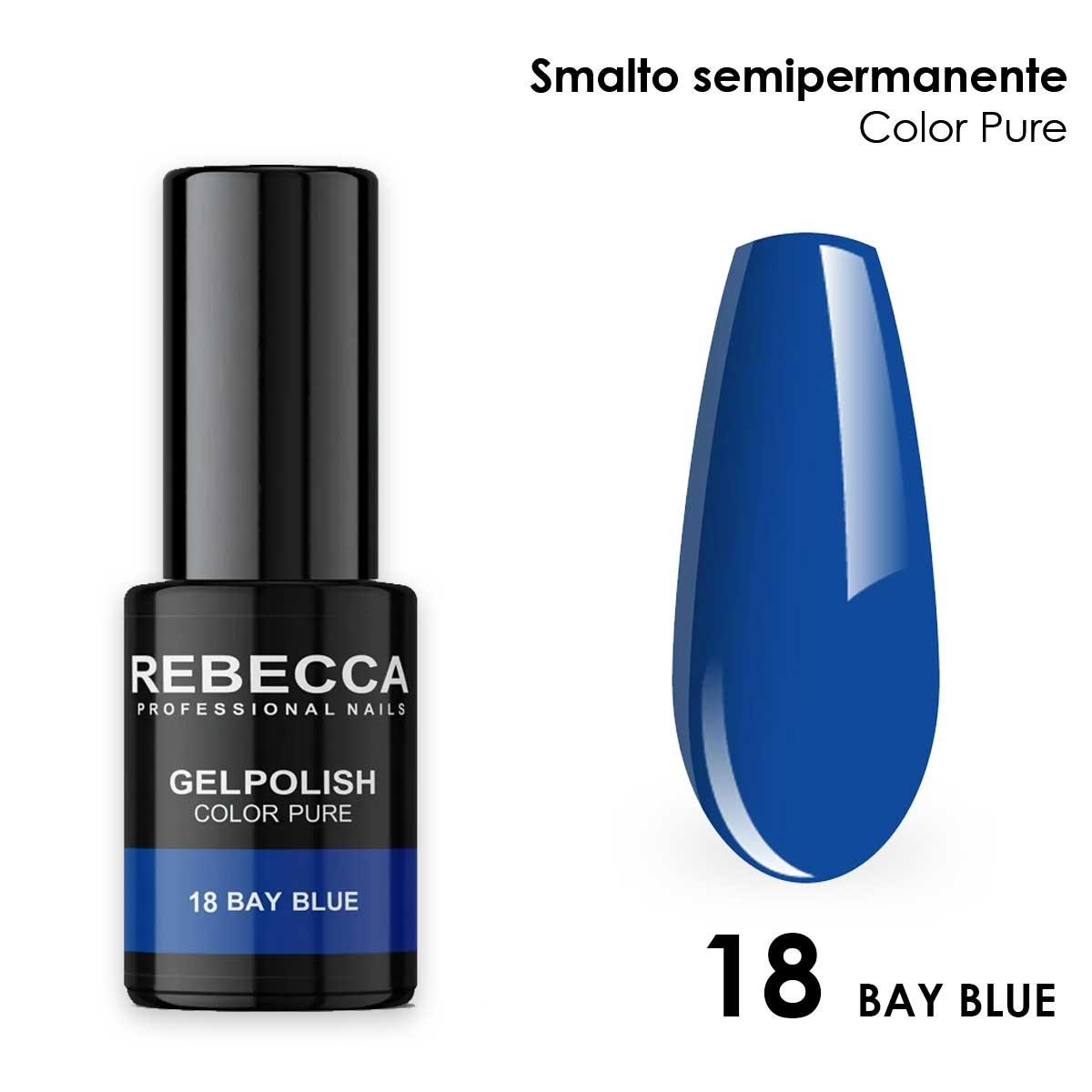 Rebecca gel polish soak off color pure 5 ml  smalto semipermanente n.18