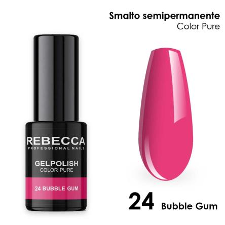 Rebecca gel polish soak off color pure 5 ml  smalto semipermanente n.24