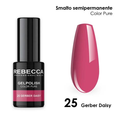 Rebecca gel polish soak off color pure 5 ml  smalto semipermanente n.25