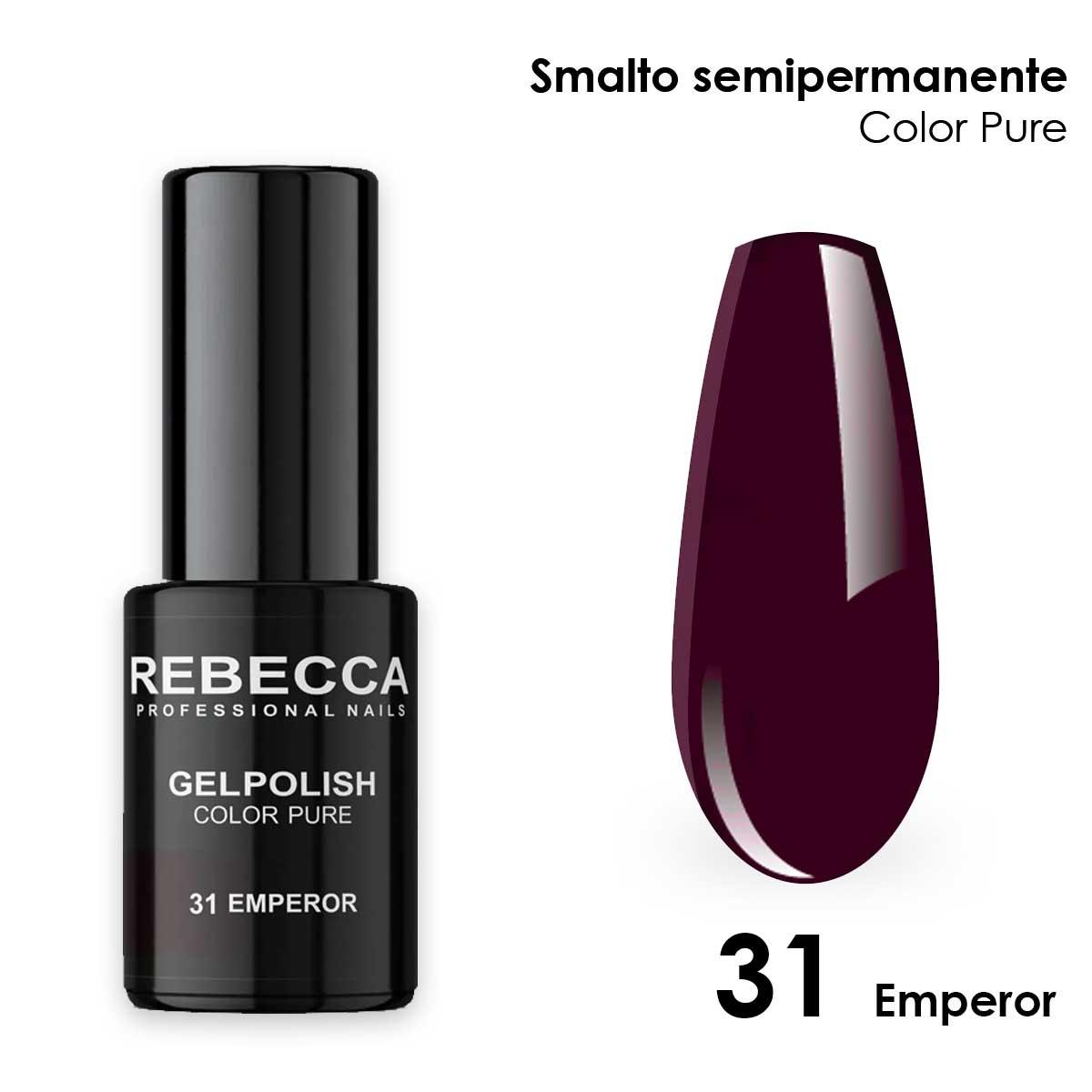 Rebecca gel polish soak off color pure 5 ml  smalto semipermanente n.31
