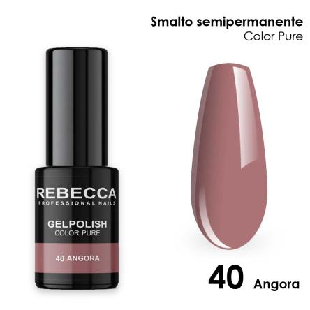 Rebecca gel polish soak off color pure 5 ml  smalto semipermanente n.40