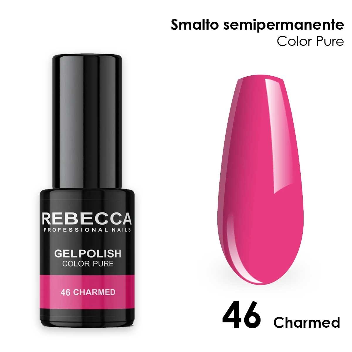 Rebecca gel polish soak off color pure 5 ml  smalto semipermanente n.46