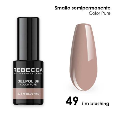 Rebecca gel polish soak off color pure 5 ml  smalto semipermanente n.49