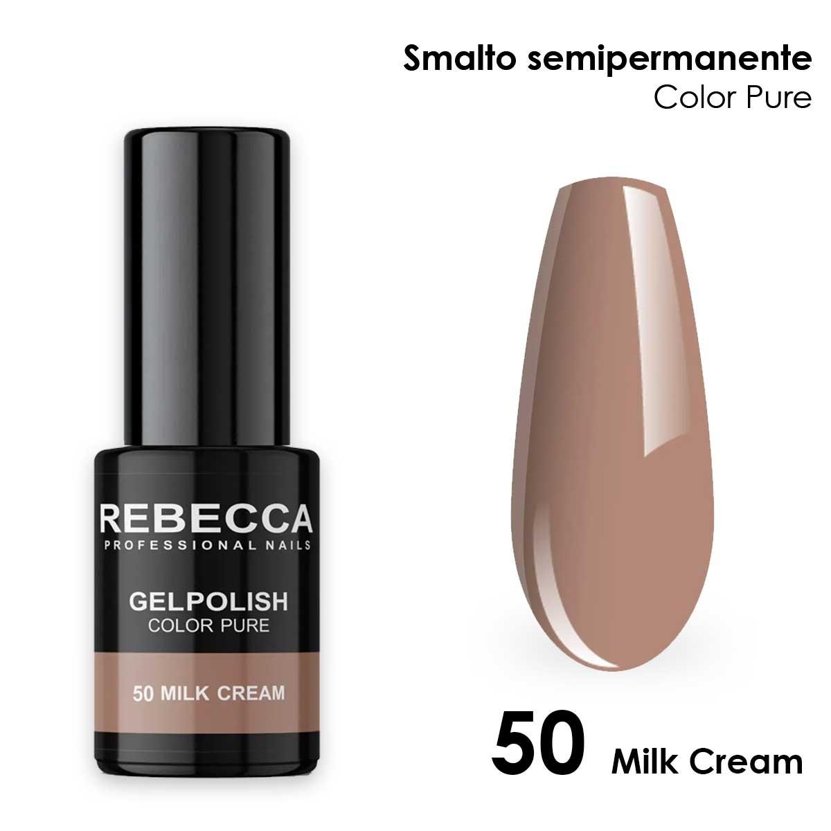 Rebecca gel polish soak off color pure 5 ml  smalto semipermanente n.50