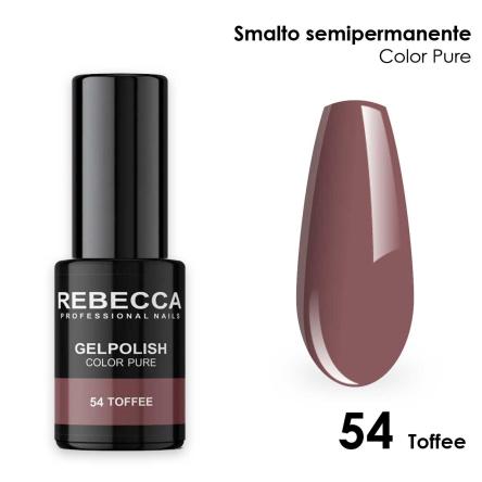 Rebecca gel polish soak off color pure 5 ml  smalto semipermanente n.54