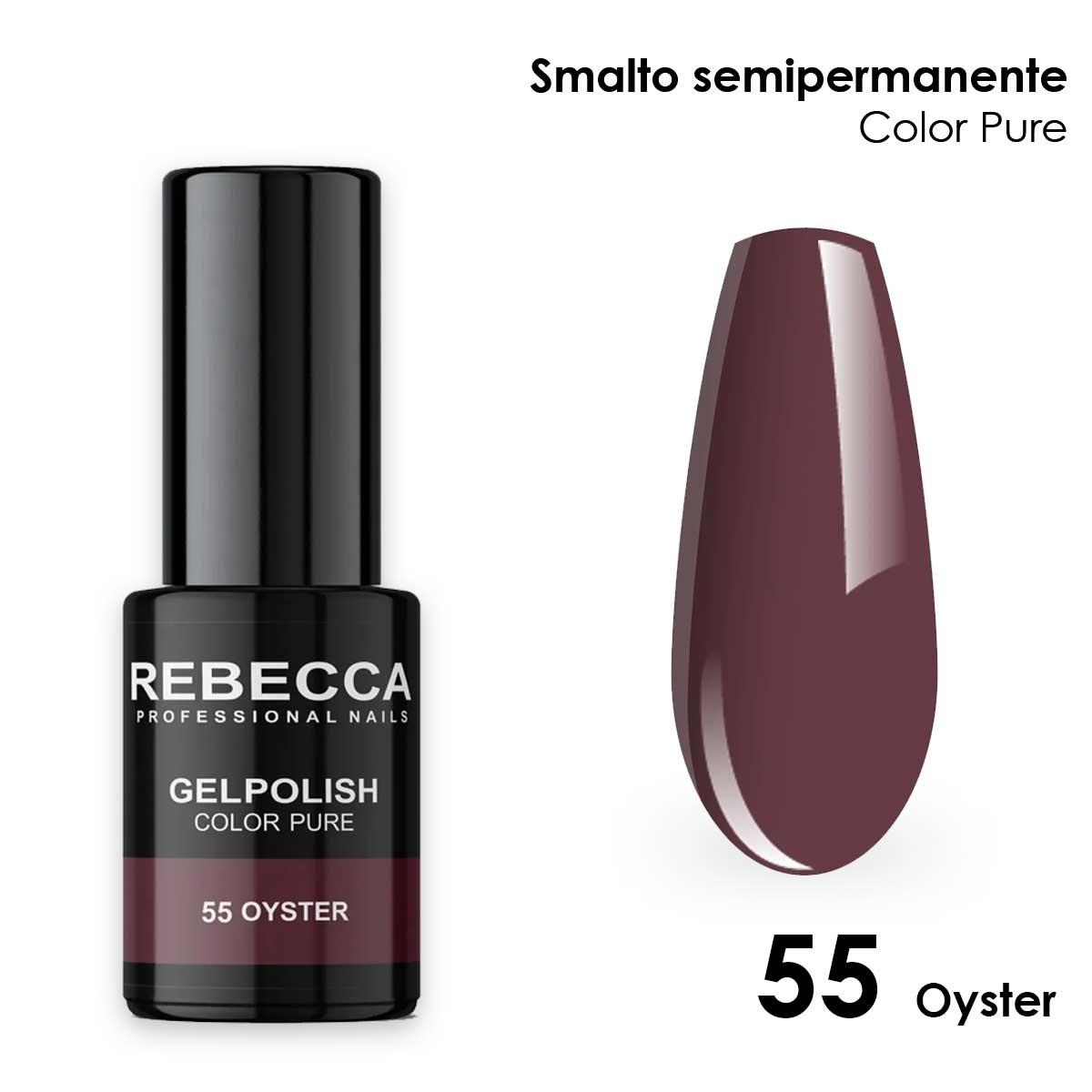 Rebecca gel polish soak off color pure 5 ml  smalto semipermanente n.55