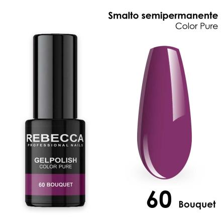 Rebecca gel polish soak off color pure 5 ml  smalto semipermanente n.60