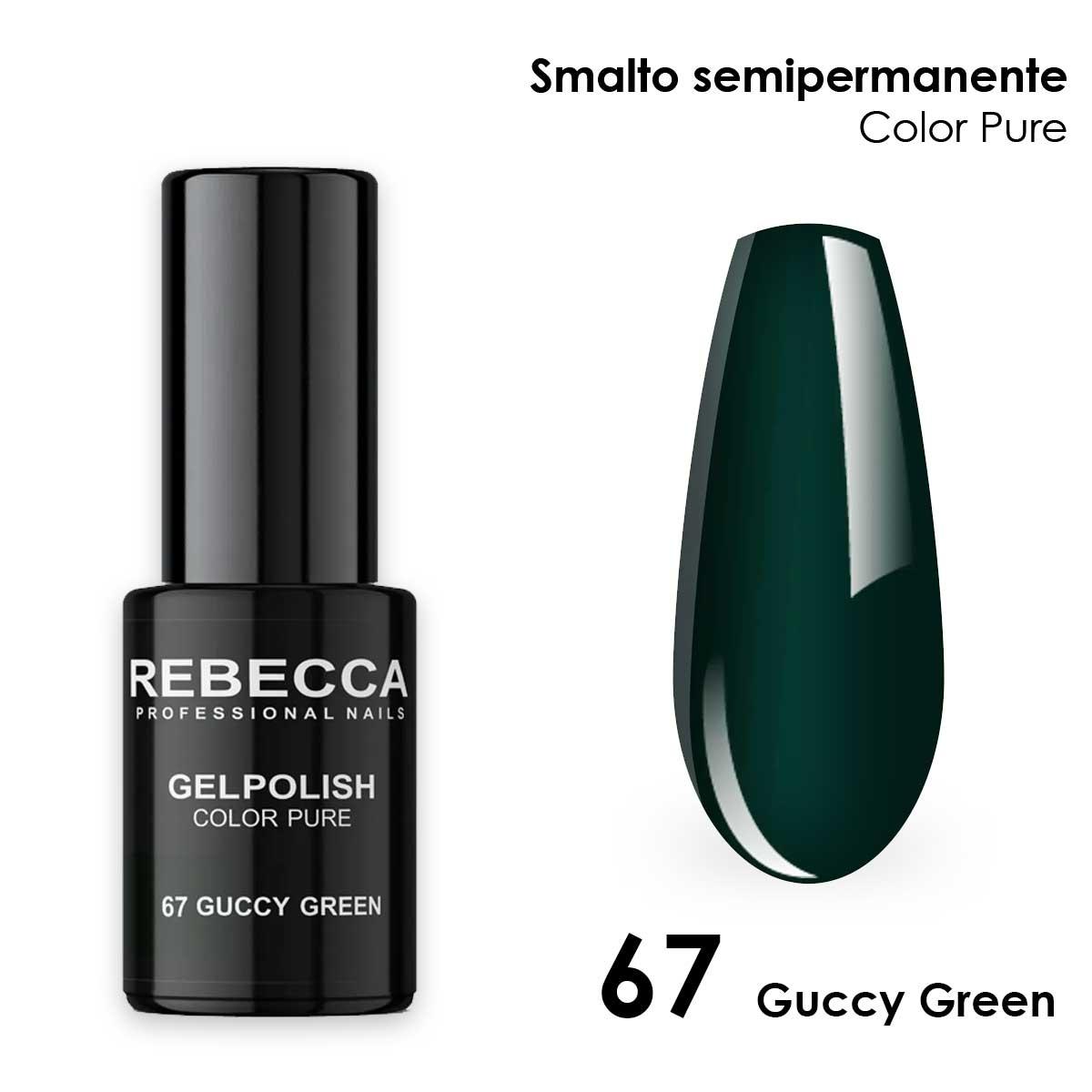 Rebecca gel polish soak off color pure 5 ml  smalto semipermanente n.67