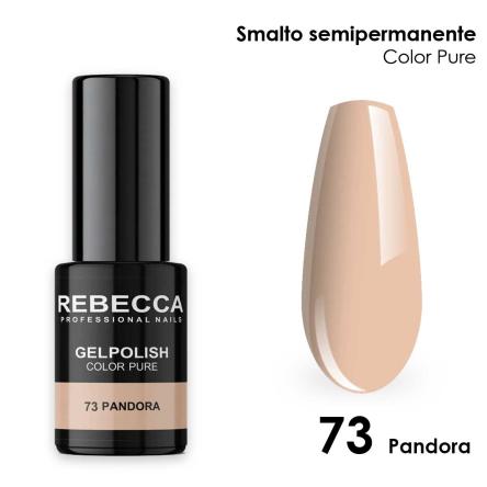 Rebecca gel polish soak off color pure 5 ml  smalto semipermanente n.73