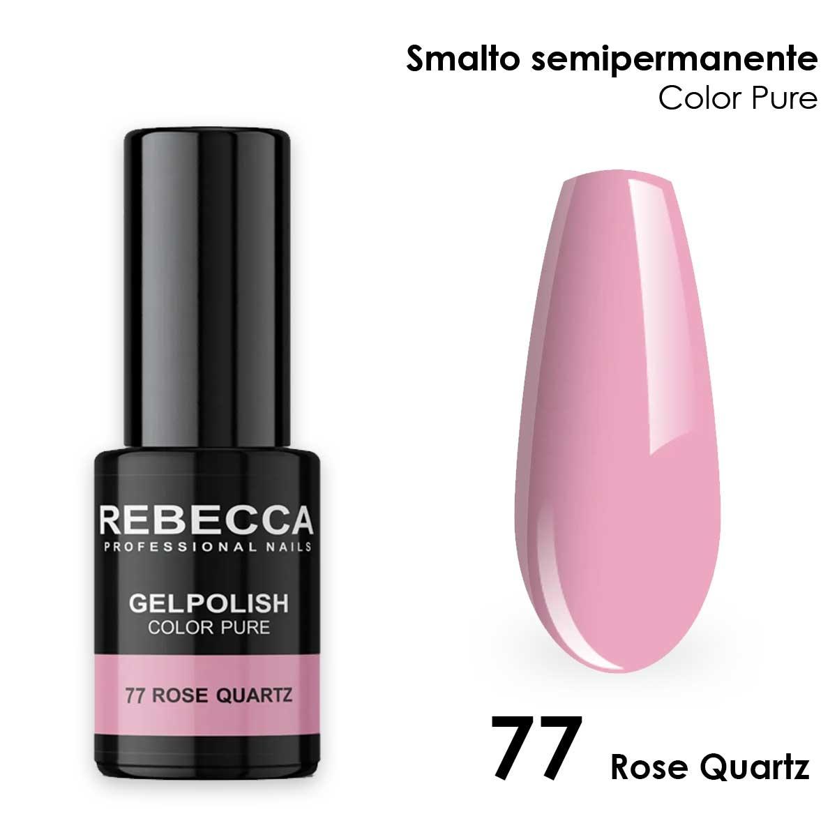 Rebecca gel polish soak off color pure 5 ml  smalto semipermanente n.77