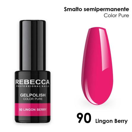 Rebecca gel polish soak off color pure 5 ml  smalto semipermanente n.90