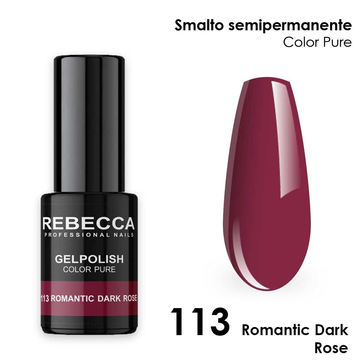 Rebecca gel polish soak off color pure 5 ml  smalto semipermanente n.113