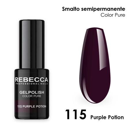 Rebecca gel polish soak off color pure 5 ml  smalto semipermanente n.115