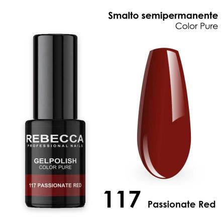 Rebecca gel polish soak off color pure 5 ml  smalto semipermanente n.117