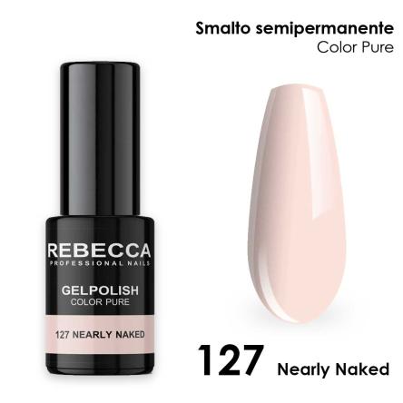 Rebecca gel polish soak off color pure 5 ml  smalto semipermanente n.127