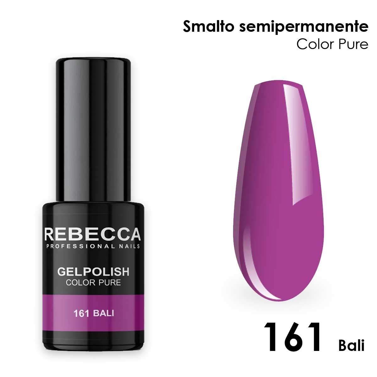 Rebecca gel polish soak off color pure 5 ml  smalto semipermanente n.161