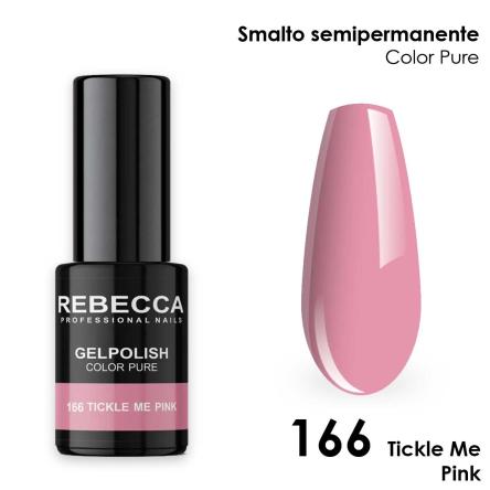 Rebecca gel polish soak off color pure 5 ml  smalto semipermanente n.166