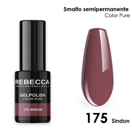 Rebecca gel polish soak off color pure 5 ml  smalto semipermanente n.175