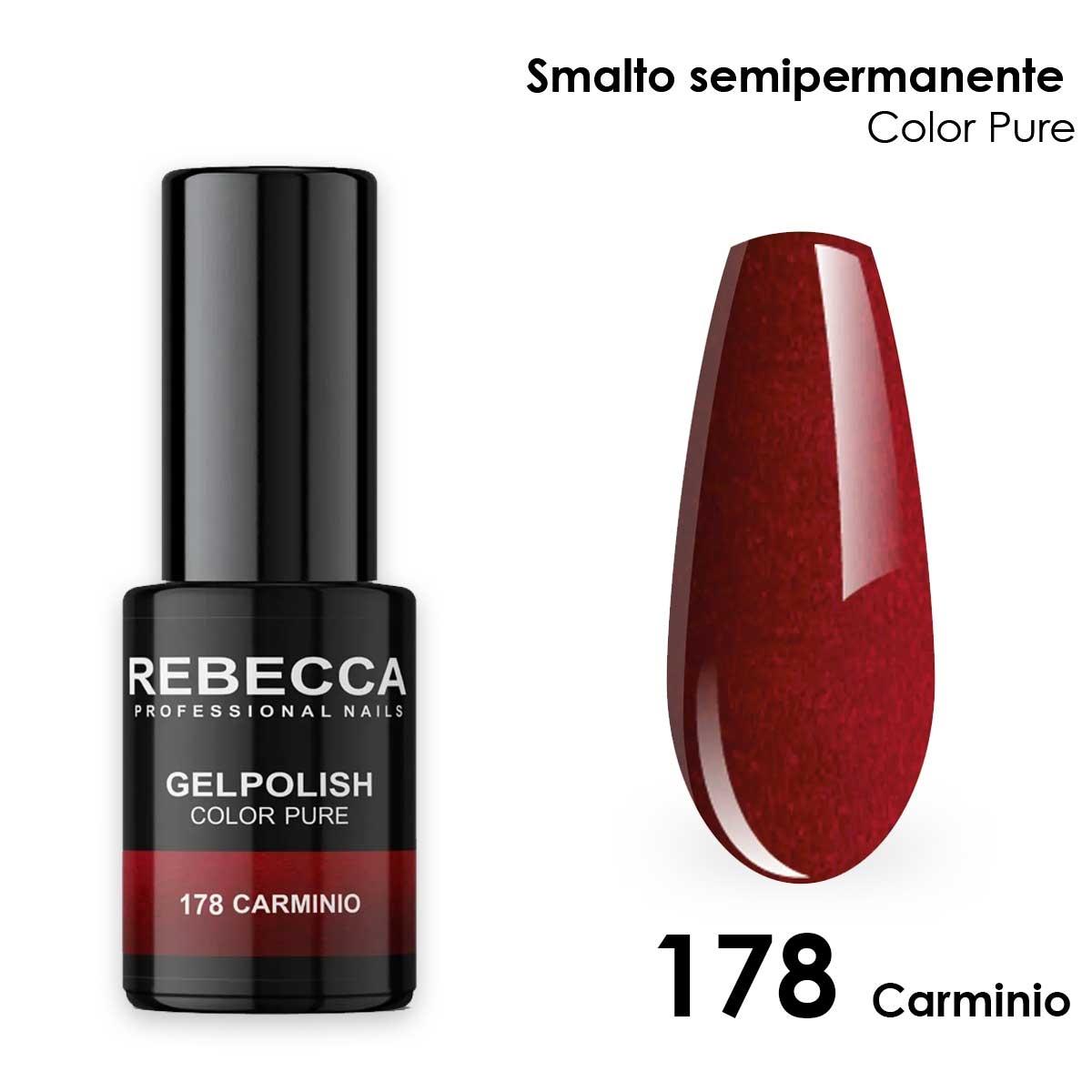 Rebecca gel polish soak off color pure 5 ml  smalto semipermanente n.178