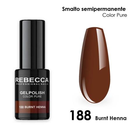 Rebecca gel polish soak off color pure 5 ml  smalto semipermanente n.188