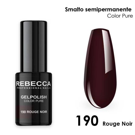 Rebecca gel polish soak off color pure 5 ml  smalto semipermanente n.190