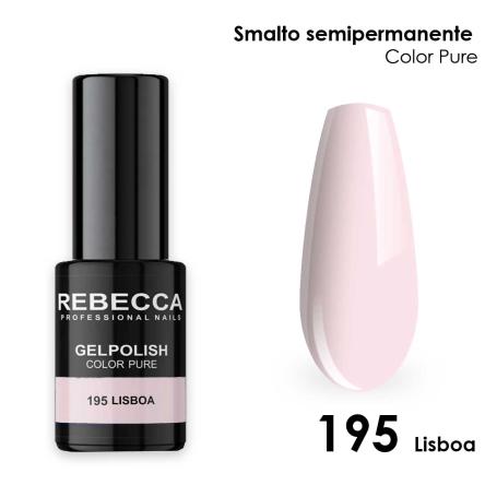 Rebecca gel polish soak off color pure 5 ml  smalto semipermanente n.195