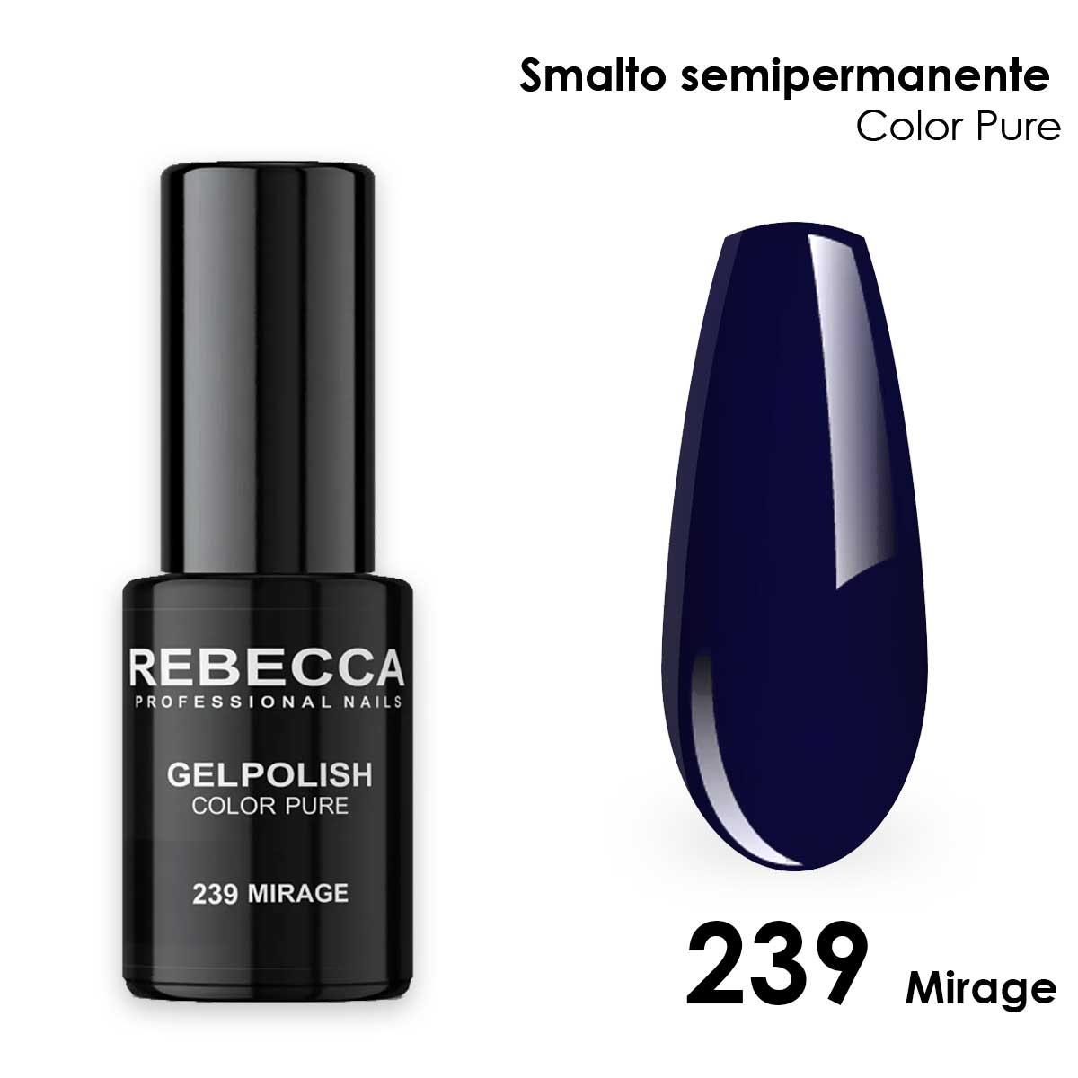 Rebecca gel polish soak off color pure 5 ml  smalto semipermanente n.239